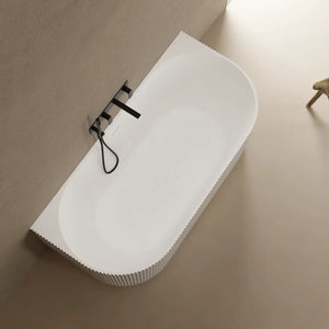 MonBlari TW-8686 Solid Surface Back-to-Wall Bathtub 1700mm