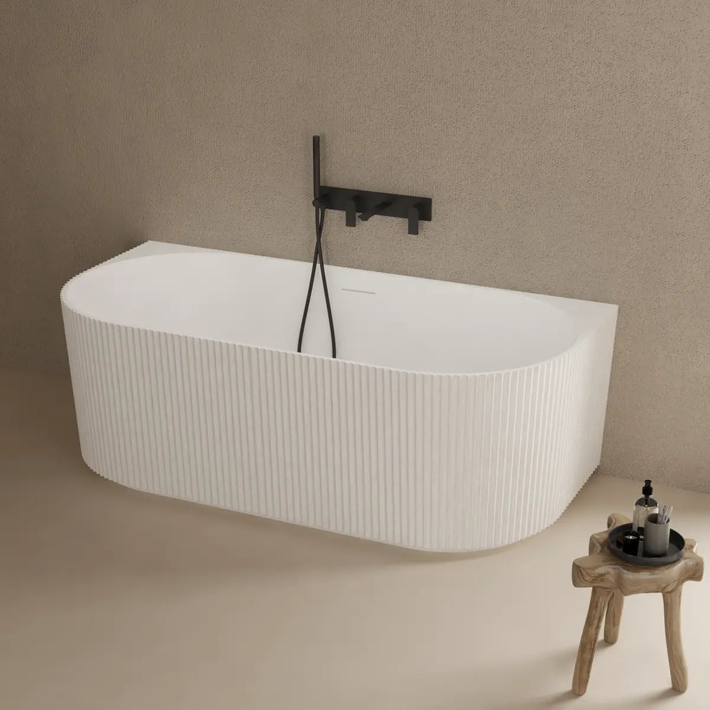 MonBlari TW-8686 Solid Surface Back-to-Wall Bathtub 1700mm
