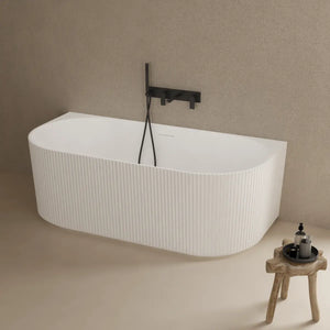 MonBlari TW-8686 Solid Surface Back-to-Wall Bathtub 1700mm