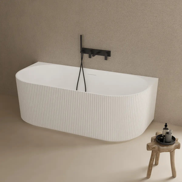 MonBlari TW-8686 Solid Surface Back-to-Wall Bathtub 1700mm