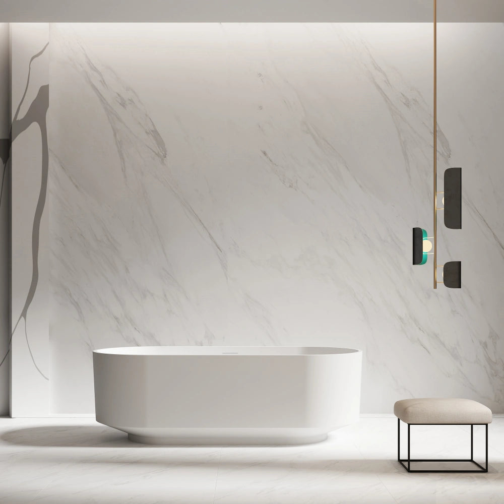 MonBlari TW-8701 Solid Surface Freestanding Bathtub 1700mm