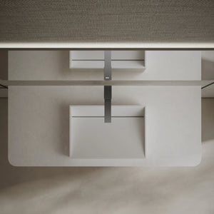 MonBlari TW-A113 Solid Surface Vessel Bowl Sink Bathroom Sink 450mm - 600mm