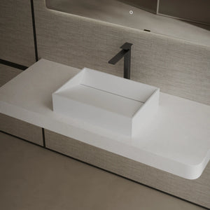 MonBlari TW-A113 Solid Surface Vessel Bowl Sink Bathroom Sink 450mm - 600mm