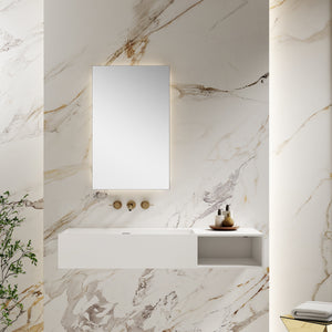 47 Inch MonBlari Solid Surface Vessel Bowl Sink Bathroom Sink-TW-G206-FrontView