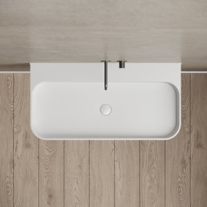 47 Inch MonBlari Solid Surface Vessel Bowl Sink Bathroom Sink-TW-G261-TopView