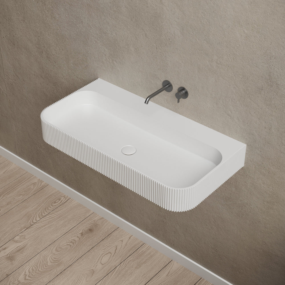 47 Inch MonBlari Solid Surface Vessel Bowl Sink Bathroom Sink-TW-G261-FrontView