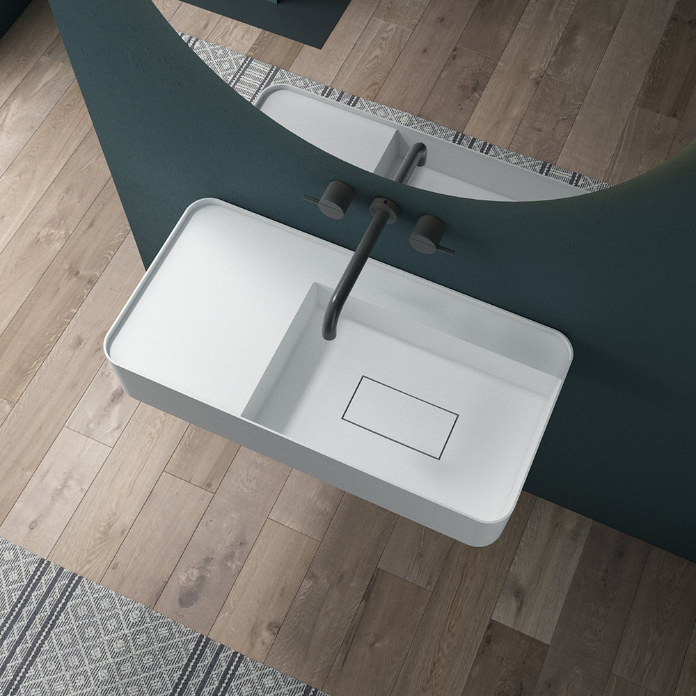 47 Inch MonBlari Solid Surface Vessel Bowl Sink Bathroom Sink-TW-G822-FrontView