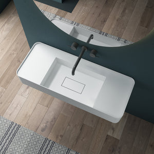 47 Inch MonBlari Solid Surface Vessel Bowl Sink Bathroom Sink-TW-G825-TopView