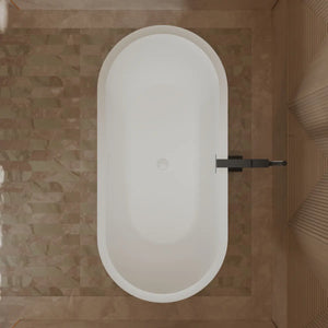 MonBlari TW-M21 Wood Veneer Acrylic Freestanding Bathtub 1700mm