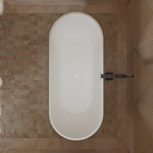 MonBlari TW-M51 Wood Veneer Acrylic Freestanding Bathtub 1700mm
