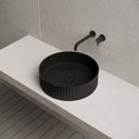16 Inch MonBlari Solid Surface Vessel Bowl Sink Bathroom Sink TW-A8129MW-SideTop