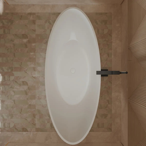 MonBlari XA-118 White Acrylic Single Slipper Bathtub 1835mm