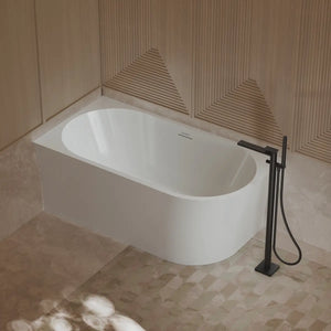 MonBlari XA-190L White Acrylic Corner Bathtub 1500mm - 1700mm