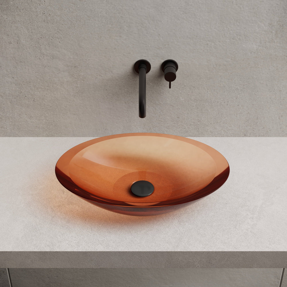 23.6 Inch MonBlari Resin Vessel Bowl Sink Bathroom Sink XA-A23T-FrontView