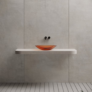 23.6 Inch MonBlari Resin Vessel Bowl Sink Bathroom Sink XA-A23T-FrontView