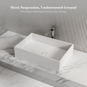 MonBlari XA-A32A Solid Surface Vessel Bowl Sink Bathroom Sink