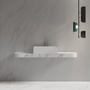 MonBlari XA-A32A Solid Surface Vessel Bowl Sink Bathroom Sink