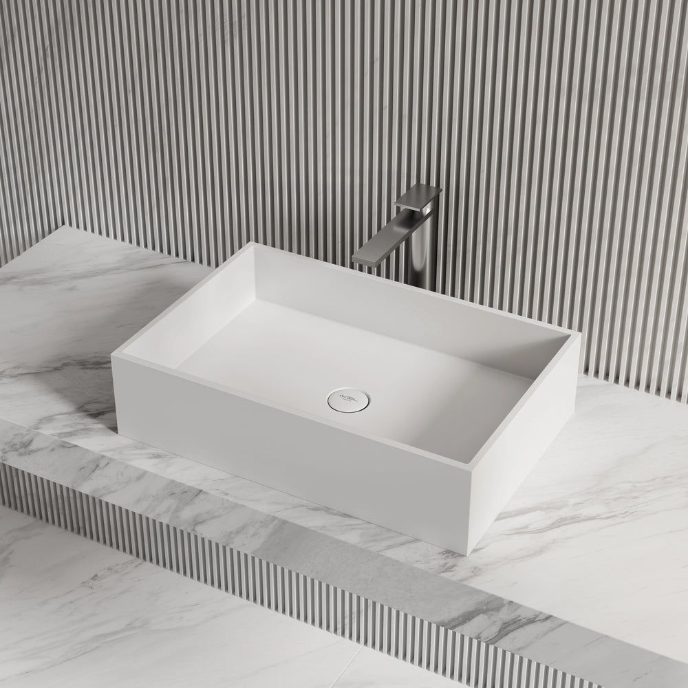 MonBlari XA-A32A Solid Surface Vessel Bowl Sink Bathroom Sink
