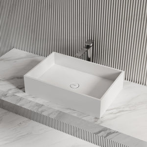 MonBlari XA-A32A Solid Surface Vessel Bowl Sink Bathroom Sink