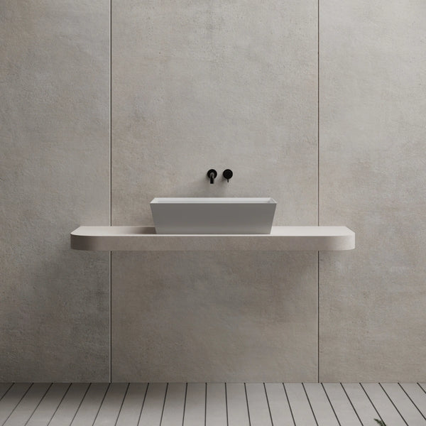 MonBlari XA-A33D Modern Rectangular Solid Surface Wash Sink 600mm