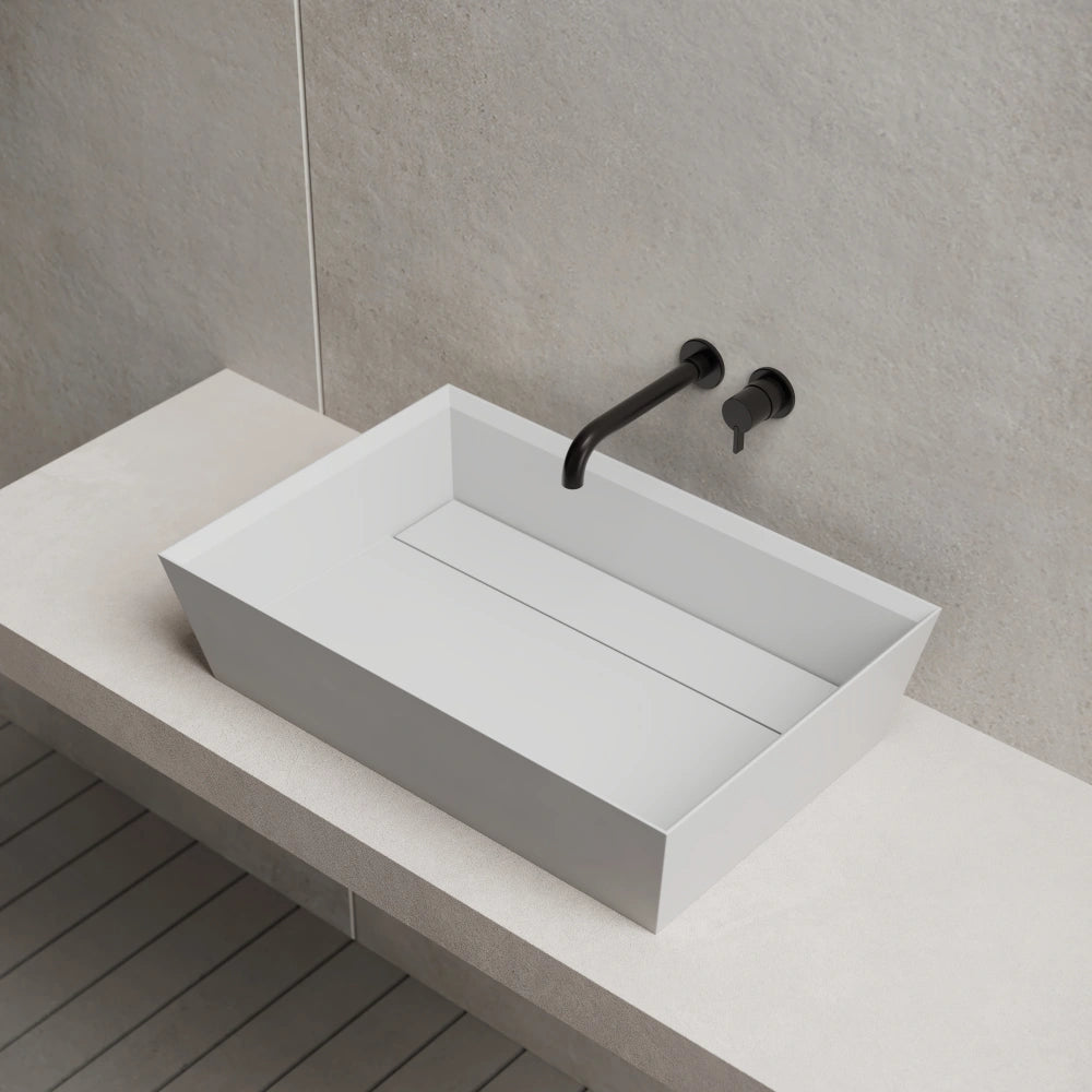 MonBlari XA-A33D Modern Rectangular Solid Surface Wash Sink 600mm