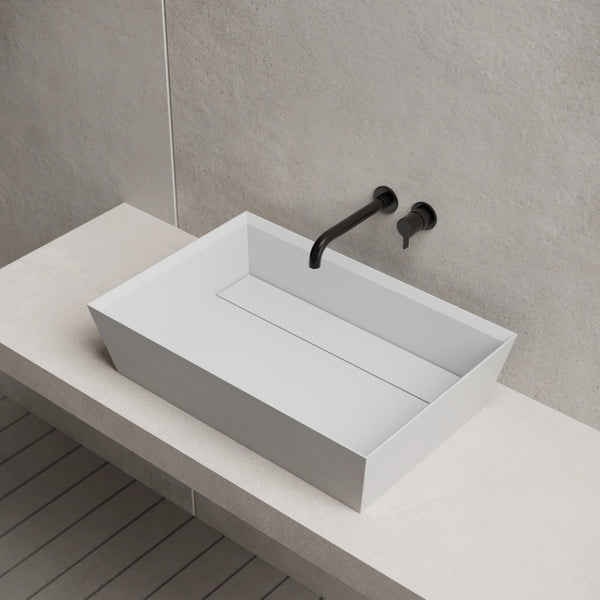MonBlari XA-A33D Modern Rectangular Solid Surface Wash Sink 600mm