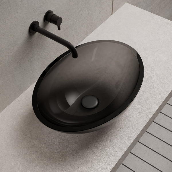19.7 Inch MonBlari Resin Vessel Bowl Sink Bathroom Sink XA-A62T-TopView