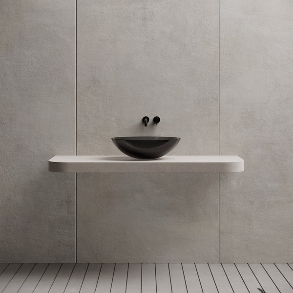 19.7 Inch MonBlari Resin Vessel Bowl Sink Bathroom Sink XA-A62T-FrontView