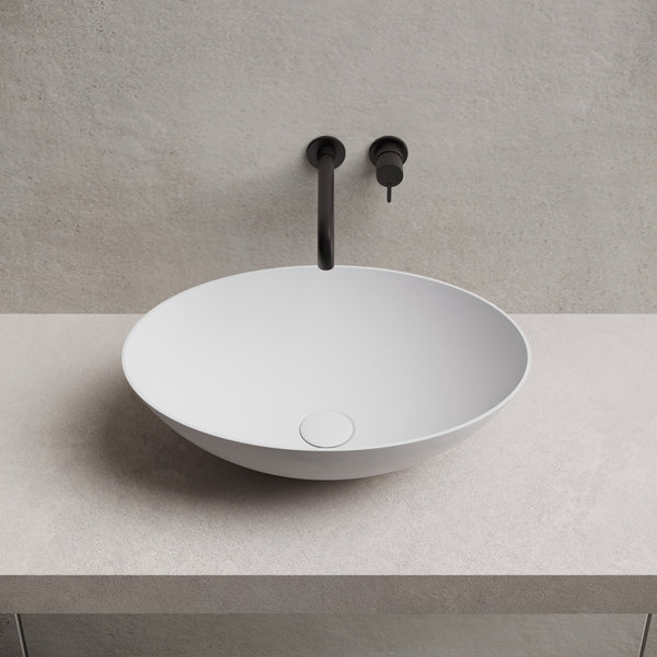 19.7 Inch MonBlari Solid Surface Vessel Bowl Sink Bathroom Sink XA-A72-FrontTop