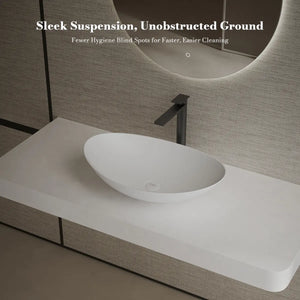 MonBlari XA-A76 Solid Surface Vessel Bowl Sink Bathroom Sink 600mm