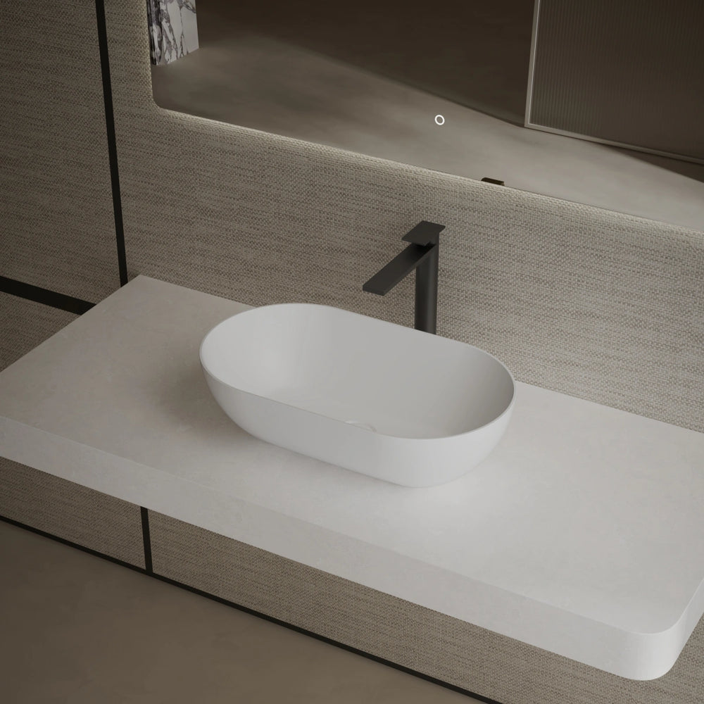 MonBlari XA-A78 Solid Surface Vessel Bowl Sink Bathroom Sink 560mm