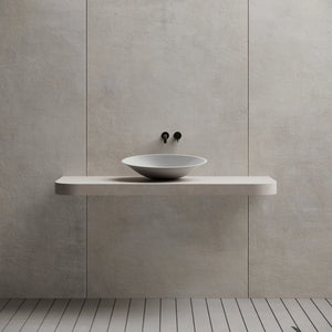 MonBlari XA-A88 Oval Solid Surface Vessel Sink Bathroom Sink 535mm