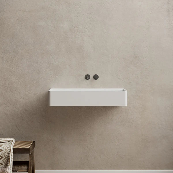 MonBlari XA-G10B Solid Surface Wall Mount Sink Bathroom Sink 600mm - 800mm