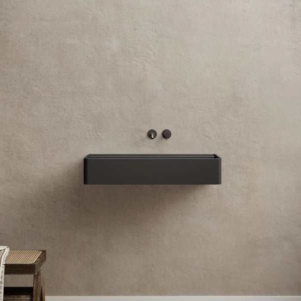 MonBlari XA-G10B Solid Surface Wall Mount Sink Bathroom Sink 600mm - 800mm