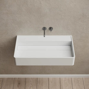 MonBlari XA-G10B Solid Surface Wall Mount Sink Bathroom Sink 600mm - 800mm