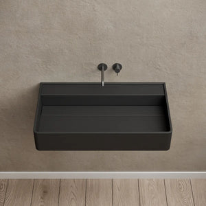 MonBlari XA-G10B Solid Surface Wall Mount Sink Bathroom Sink 600mm - 800mm