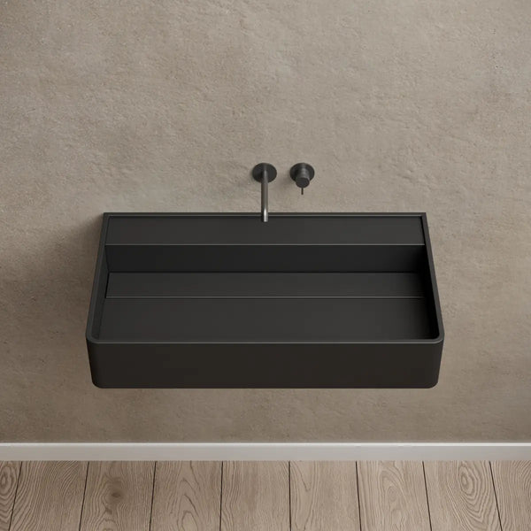 MonBlari XA-G10B Solid Surface Wall Mount Sink Bathroom Sink 600mm - 800mm