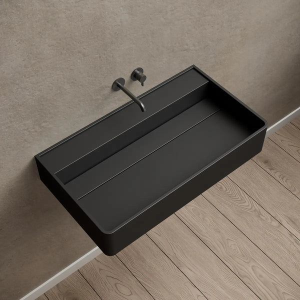 MonBlari XA-G10B Solid Surface Wall Mount Sink Bathroom Sink 600mm - 800mm