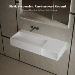 MonBlari XA-G62 SERENE SERIES Solid Surface Wall Mount Sink 870mm - 1200mm