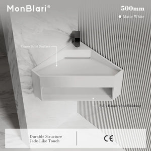 MonBlari XA-G70 Solid Surface Wall Mount Sink 500mm