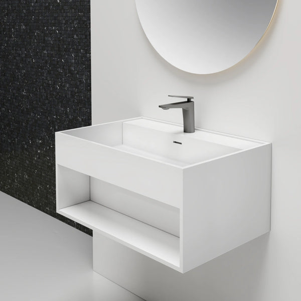 MonBlari XA-G72 Solid Surface Wall Mount Sink 600mm