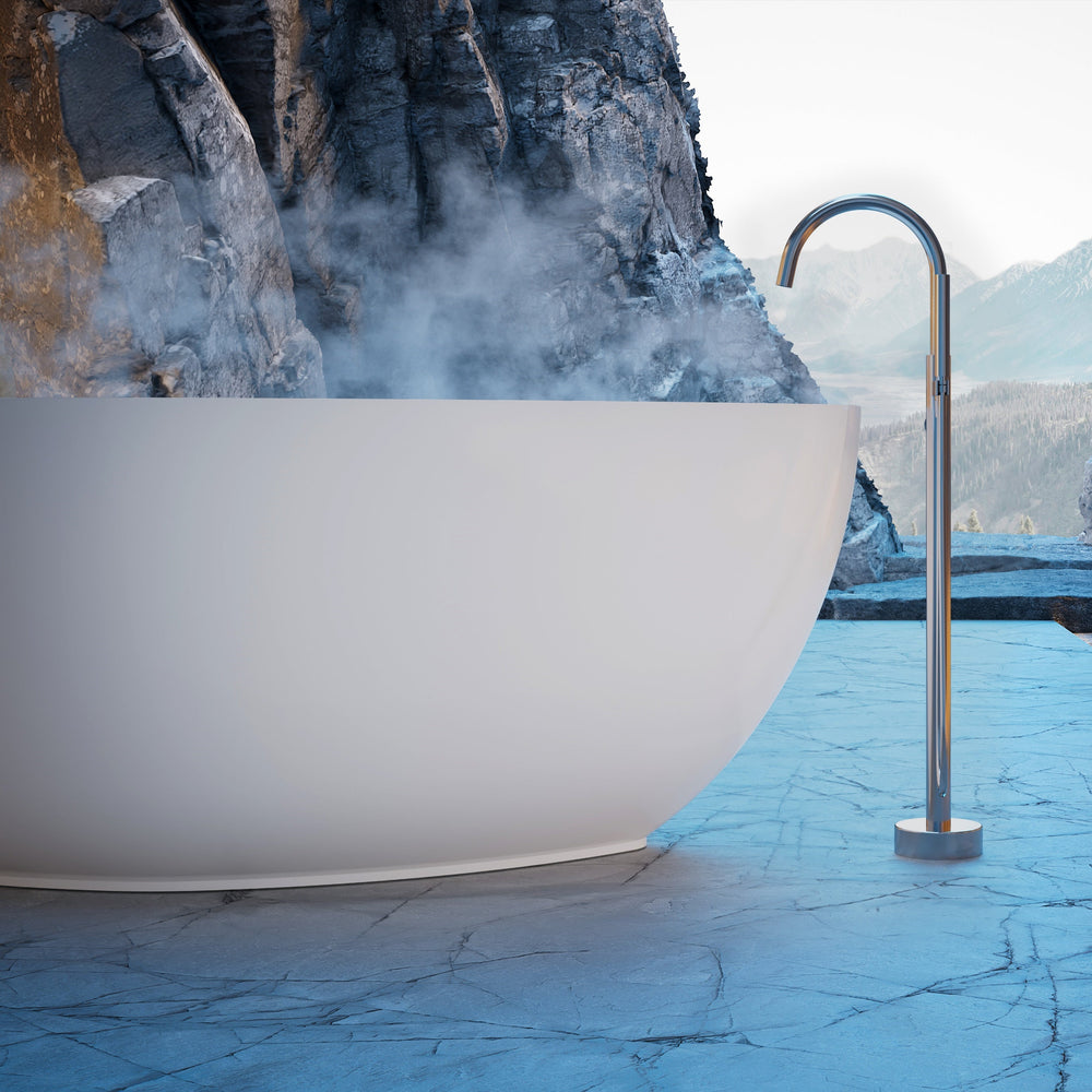 71 Inch MonBlari Solid Surface Freestanding Bathtub XR-7902-MW XR7902MW-FrontView