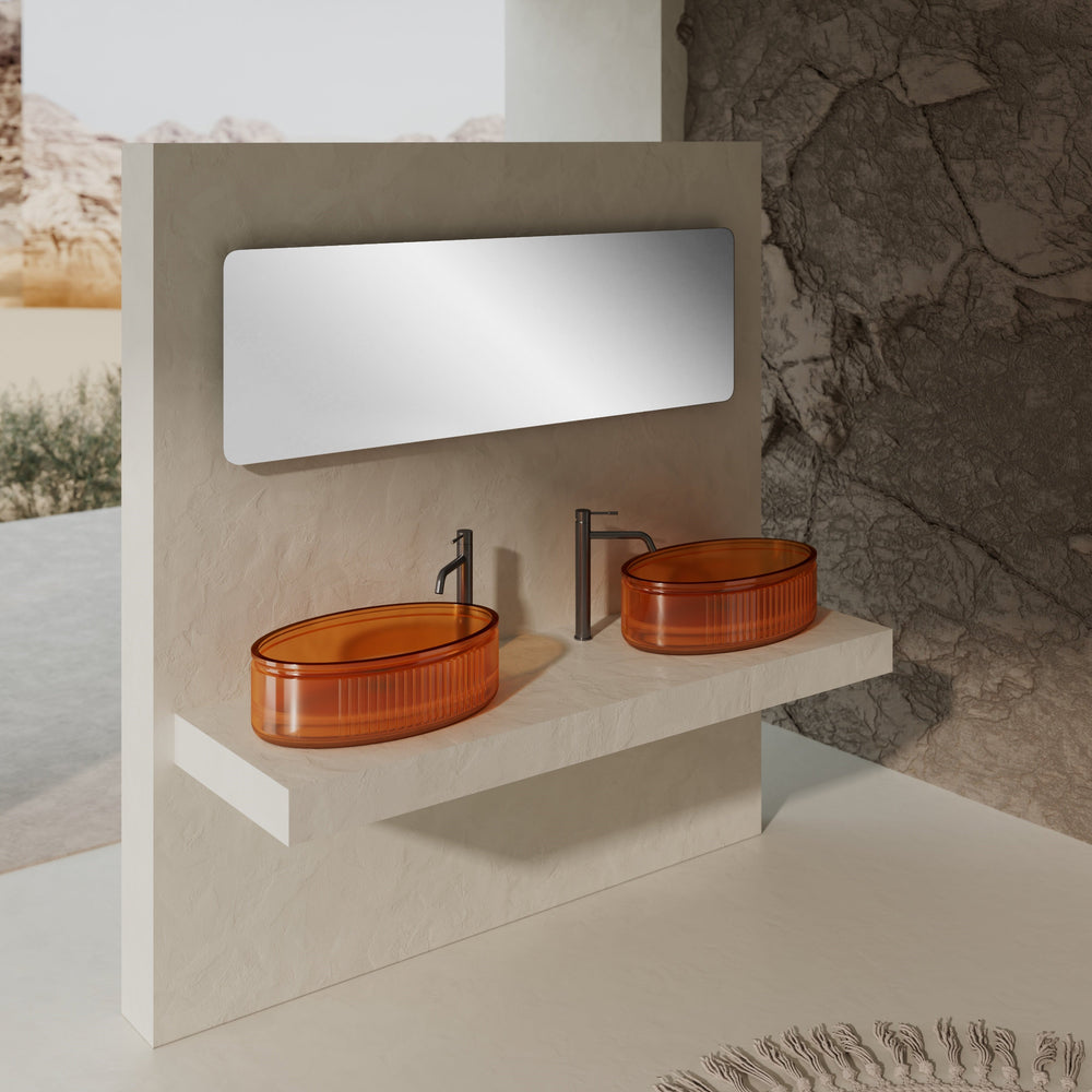 MonBlari Resin Vessel Bowl Sink Bathroom Sink XR-A708T-TO-FrontView