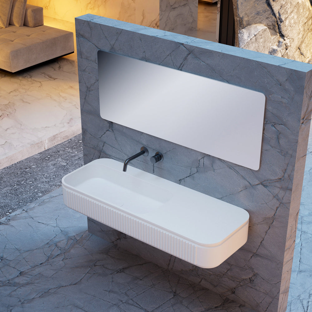 39 Inch MonBlari Solid Surface Vessel Bowl Sink Bathroom Sink-XR-G701-3