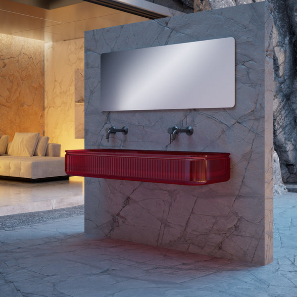 47 Inch MonBlari Solid Surface Vessel Bowl Sink Bathroom Sink-XR-G701T-5-SideView