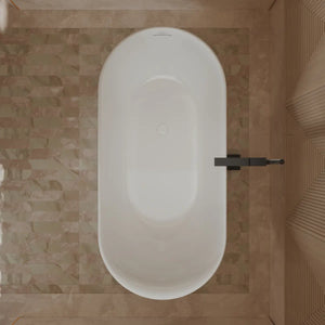 MonBlari XY-1001 White Acrylic Freestanding Bathtub 1500mm - 1700mm