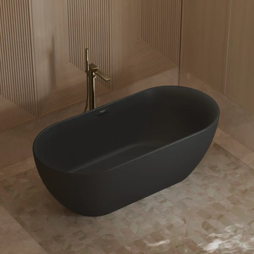 MonBlari XY-1001 Black Acrylic Freestanding Bathtub 1500mm - 1700mm