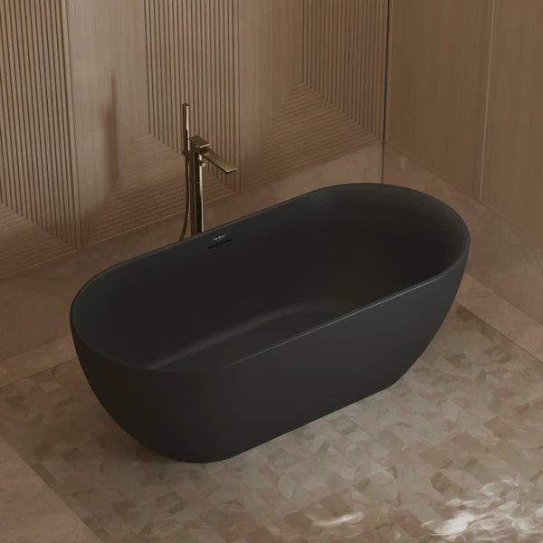 MonBlari XY-1001 Black Acrylic Freestanding Bathtub 1500mm - 1700mm