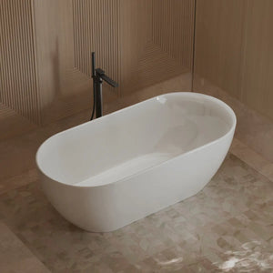 MonBlari XY-1001 White Acrylic Freestanding Bathtub 1500mm - 1700mm