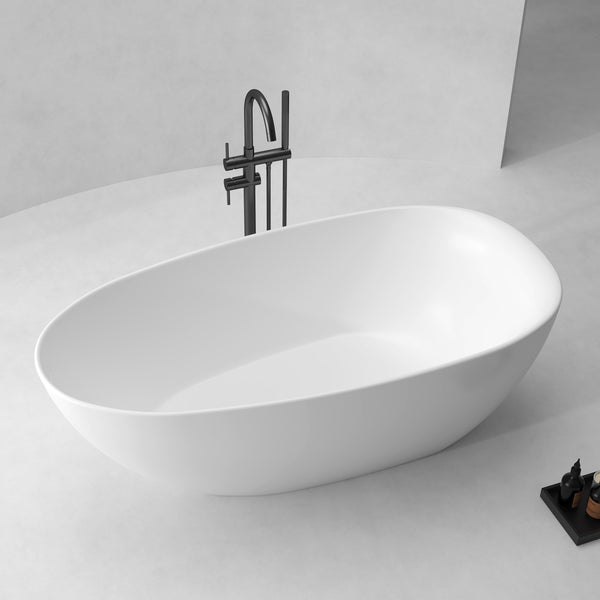 67 Inch MonBlari Acrylic Freestanding BathtubXY1005GW-Left Top View